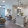 kitchen with island and seating